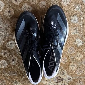 adidas Men's Black & White Adizero Lightweight Running Shoes size 11